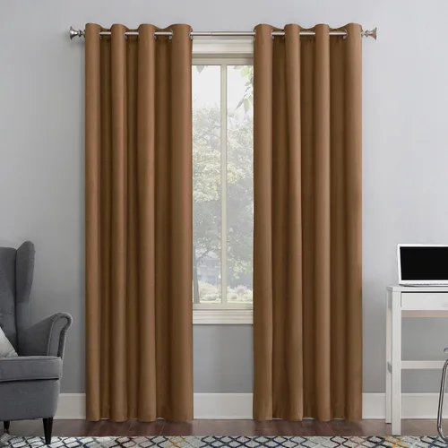 Vista 53 de Sun Zero Columbia - Paquete de 2 paneles de cortinas térmicas con ojales, par, 100 % opacas, ahorro de energía, 50 x 84 pulgadas, azul brumoso Azul
