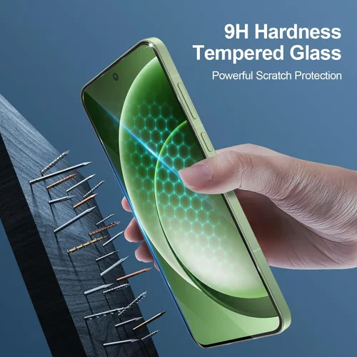 Vista 4 de GiiYoon - Paquete de 3 protectores de pantalla para OnePlus 15R, vidrio templado [cobertura completa HD] [fácil instalación]