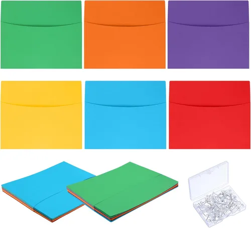 Vista 8 de Newtay Organizador de archivos con bolsillos de pared de gran tamaño, 24 Color mousse moca