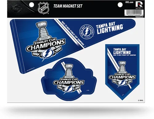 Vista 2 de Rico Industries NHL Hockey Stanley Cup Champions - Juego de imanes de equipo de 8.5 x 11 pulgadas, decoración del hogar, regrigerador, oficina