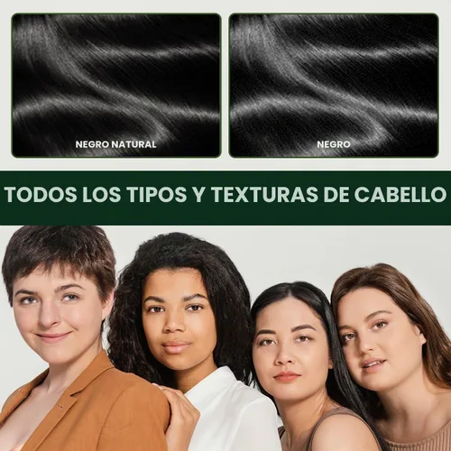 Vista 8 de Herb Speedy Color Cream (negro natural, 1 paquete) - Tinte vegano de hierbas coreanas para el cabello