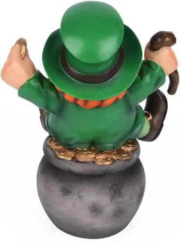 Vista 3 de Figura decorativa para el día de San Patricio o todos los días (lote de oro)