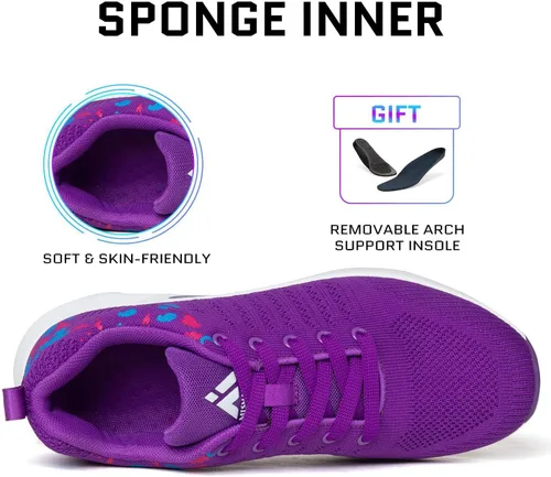 Vista 3 de Mishansha - Tenis para mujer, transpirables, con amortiguación de aire, para correr y caminar