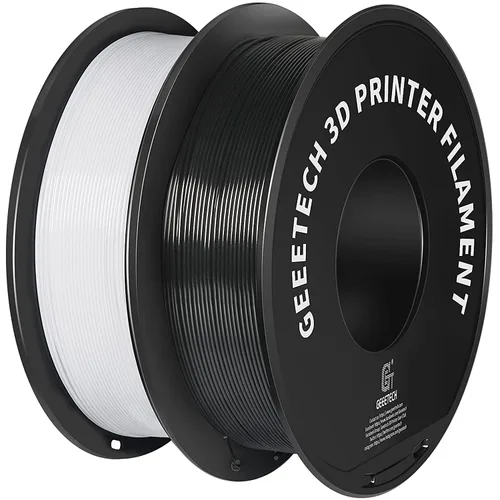 Vista 26 de GEEETECH Filamento PLA de seda plateado de 0.069 libras, filamento de seda brillante para impresora 3D, carrete de 2.2 libras, precisión dimensional