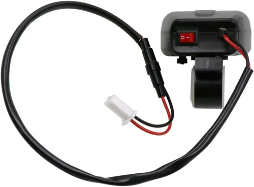 Vista 5 de Impermeable motocicleta 5 V 4.2 A cargador USB dual y voltaje pantalla de temperatura voltímetro para 7/8 y 1 "montaje en manillar
