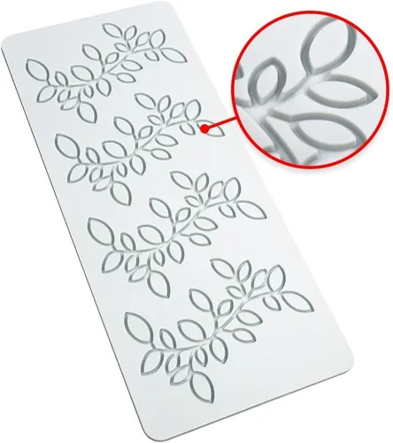Vista 3 de Molde de silicona de hojas huecas para caramelo de chocolate 3D, molde de caramelo de hojas huecas para alimentos, decoración de comidas, molde