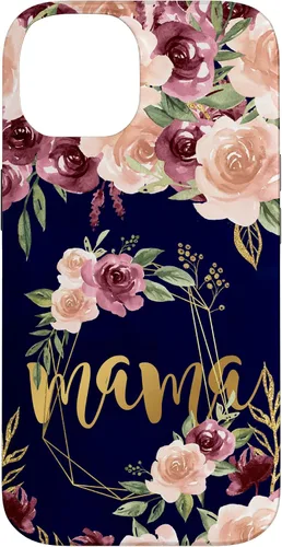 Vista 4 de Mama Floral New Mom Flower Print Pregnant Woman Watercolor Case for iPhone 17