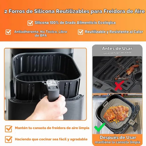 Vista 3 de Accesorios para freidora de aire aptos para freidora de aire Instant Vortex Plus de 6 cuartos de galón, Cosori 5.8QT 6QT, PowerXL 7QT, Gourmia