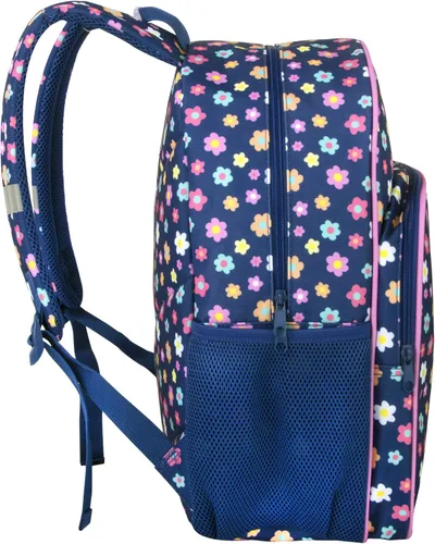 Vista 4 de Up We Go Mochila escolar grande para niños y niñas, mochila con patrón divertido con bolsillos para botella de agua para niños de 5 a 7 años