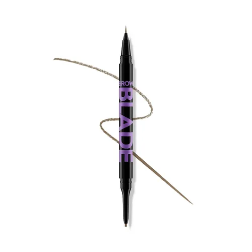 Vista 8 de Urban Decay Brow Blade - Lápiz de cejas 2 en 1 y resistente al agua, a prueba de manchas, resistente a la transferencia, tinta para cejas y lápiz