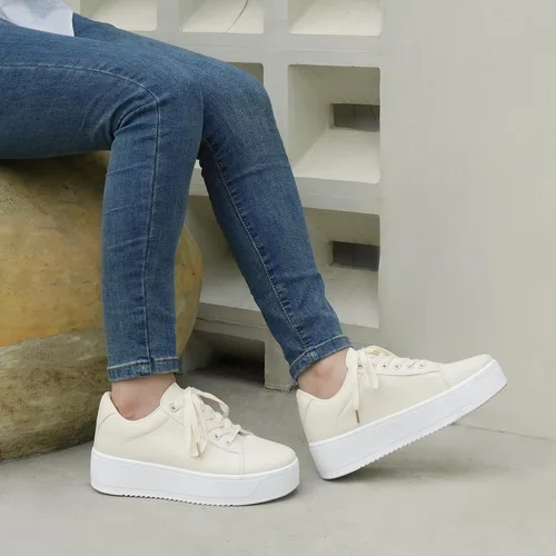 Vista 3 de JABASIC Zapatos deportivos de moda para mujer, con cordones, elegantes y cómodos para caminar