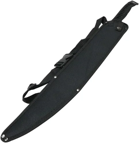 Vista 2 de DEFENDER XTREME Espada de hoja de 2 tonos de acero inoxidable verde de 27 pulgadas con funda