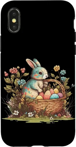 Vista 5 de Happy Easter Day Easter Bunny Happy Easter Egg Basket Case for iPhone 17