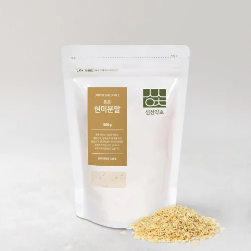 Vista 5 de SHINSUN YAKCHO Polvo de arroz integral tostado coreano 10.58 oz 1 paquete, arroz sin pulir, bajo en carbohidratos, bajo en calorías, batidos