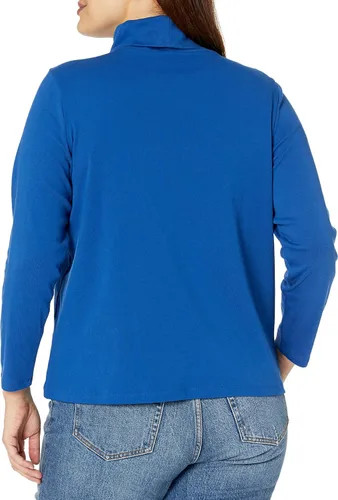 Vista 2 de Tommy Hilfiger Cuello alto suave básico para mujer Plus Everyday
