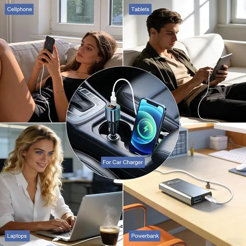 Vista 8 de Cable USB C a USB C de 3 pies 100 W, cable de carga rápida tipo C para iPhone 17e 17 16 Pro Max 15/iPad Pro 10 11/MacBook Air, para Samsung S26 S25