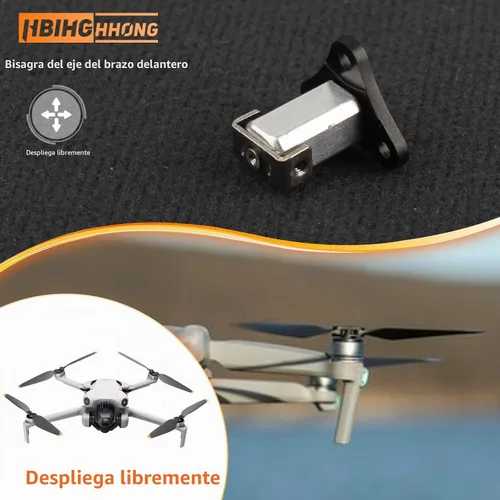 Vista 3 de Reemplazo del eje del brazo delantero para DJI mini 4 pro/Mini 3 bisagras de brazo delantero eje de brazo para DJI mini 4 Pro Drone Accesorios
