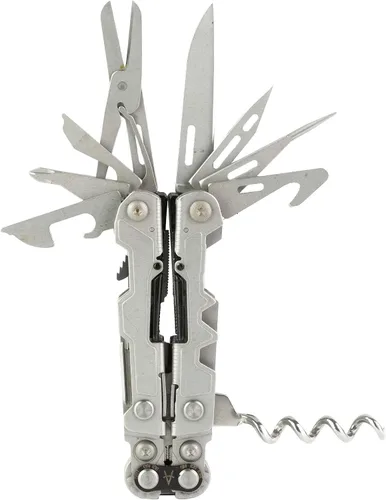 Vista 2 de SOG PowerLitre Mini Herramienta Multiusos Utilitaria con 19 Herramientas Ligeras, Herramienta Utilitaria Compacta de 5 Pulgadas de Largo