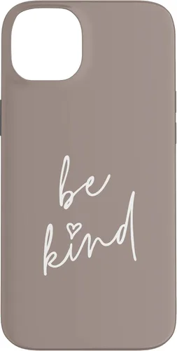 Vista 15 de Be Kind - Funda para iPhone 17, diseño de frase inspiradora positiva (marrón topo)