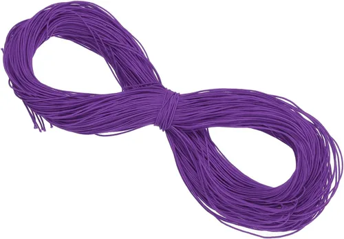 Vista 137 de PATIKIL Cuerda elástica elástica de 109 yardas (328.1 ft), cuerda elástica pesada de 0.059 in, albaricoque para manualidades, correas de gancho