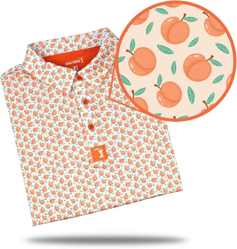 Vista 2 de Bogey Bros - Divertidas camisas polo de golf de manga corta para hombre, con elástico de 4 vías y protección FPU 50