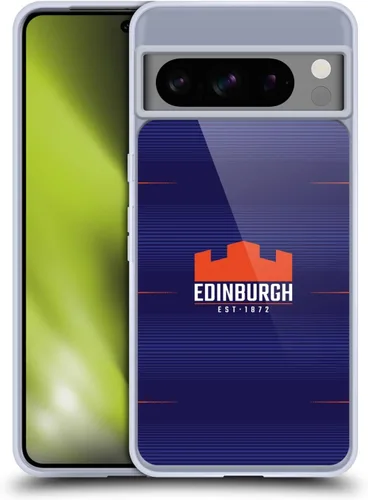 Vista 8 de Head Case Designs Officially Licensed Edinburgh Rugby Away 2023/24 Crest Kit Gel Case [Military Grade Protection] Compatible with Google Pixel 8 Pro