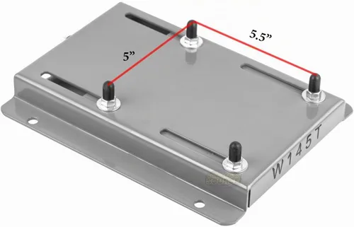 Vista 2 de Montaje universal ajustable de la placa deslizante del soporte de la base del motor eléctrico del marco 145T