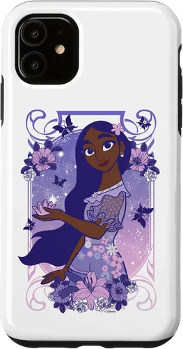 Vista 8 de Funda para iPhone 16 Disney Encanto Isabella Dreamy Floral Retrato
