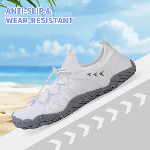 Vista 5 de Zapatos de playa y piscina de secado rápido, sin cordones, para mujeres y hombres, para surf, yoga y deportes acuáticos