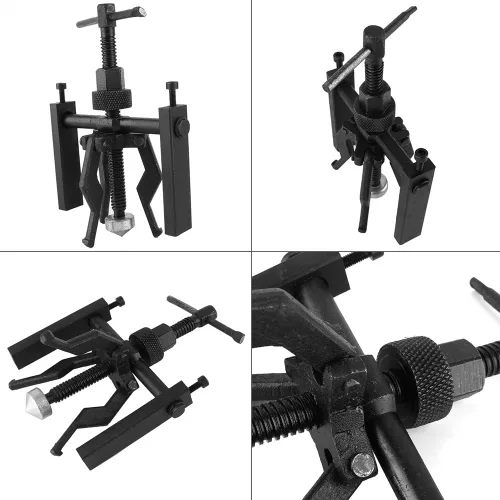 Vista 5 de Extractor de rodamientos pequeños, extractor de engranajes de extractor de rodamientos internos de 3 mandíbulas, extractor de rodamientos sellados