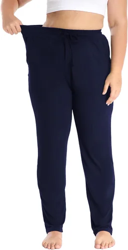 Vista 3 de Cheapestbuy Pantalones de descanso cómodos para mujer, talla grande, pantalones deportivos de yoga activos, pantalones deportivos elásticos casuales