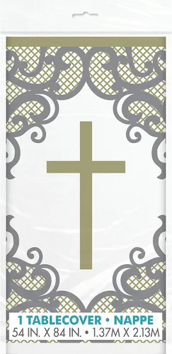Vista 9 de Unique Fancy Blue Cross - Servilletas de almuerzo para la primera comunión (paquete de 16), elegantes y benditas esenciales para fiestas, perfectas
