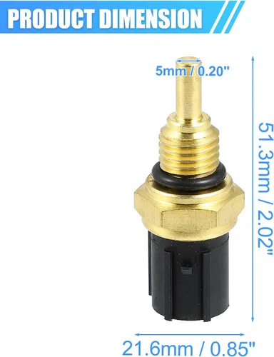 Vista 4 de X AUTOHAUX Sensor de temperatura de aceite con junta tórica para VTM 4 para Honda Pilot 2003-2015 para Honda Ridgeline 2006-2014 48160-PGJ-003