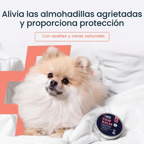 Vista 6 de Protector de almohadilla de bálsamo para patas para perros, calmante para bálsamo de patas de perro, cura, repara e hidrata las narices y las patas