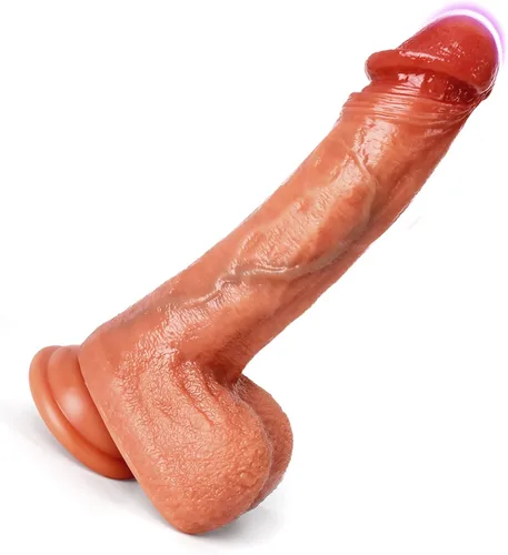 Vista 7 de 2026 New Consolador Realistic Toy Dilbo for Women 8.46", Thick Huge Silicone Skin-Like Giant Silicone Dick Machine Hand Free Play Adult Tool (Brown)