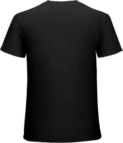 Vista 7 de ZUDAPI Camiseta Hombre Manga Corta Gráfico Algodón Cuello Redondo Camisetas, Estilo negro.