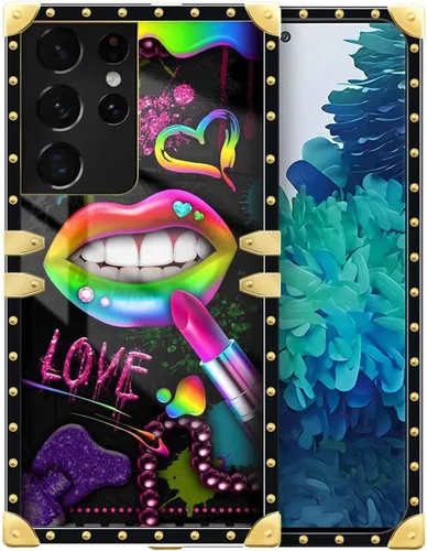 Vista 89 de Funda compatible con Samsung Galaxy S10 4G, TPU suave de lujo y parte trasera de policarbonato duro para niñas y mujeres, funda protectora a prueba