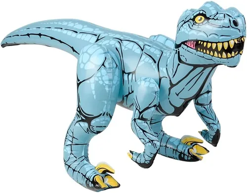 Vista 13 de Surtido inflable de dinosaurios coloridos (alrededor de 24 pulgadas) de Apatosaurio inflable para fiesta, pterodáctilo, raptor, T-Rex, triceratops