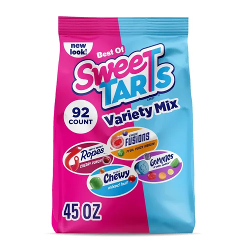 Vista 16 de SweeTARTS Rope Bites Candy, frutas mixtas, bolsa resellable de 8 onzas (paquete de 3)