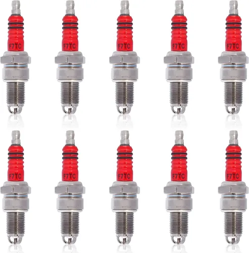 Vista 13 de Bujía de 3 electrodos F7TC para generador GX120 GX160 GX200 GX240 GX270 GX340 GX390 cortacésped tractor rotulador motosierra bomba de agua Go Kart