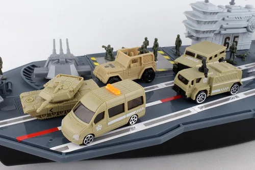 Vista 6 de Daron Worldwide Trading Aircraft Carrier BP96243 Playset, para 36 meses a 180 meses Gris