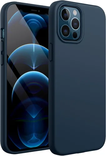 Vista 7 de JETech Funda de silicona para iPhone 12 Pro Max de 6.7 pulgadas, suave al tacto, funda protectora de cuerpo completo, a prueba de golpes con forro