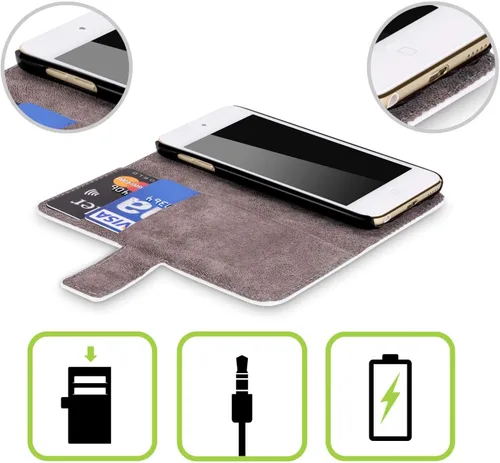 Vista 2 de Stephen Huneck 25 Company Sally & People - Funda de piel tipo cartera compatible con iPod Touch 5G 5ª