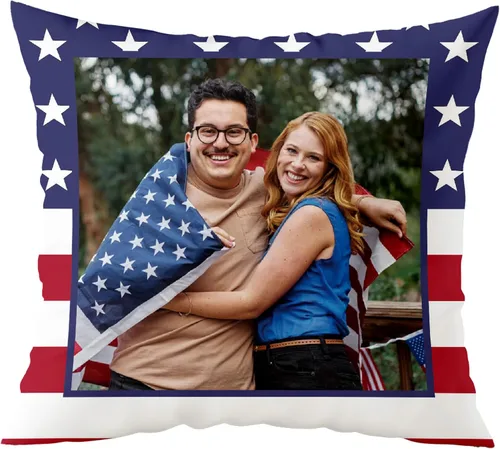 Vista 8 de Fabric Textile Products Almohada personalizada - Fabricada en EE. UU. - Almohadas personalizadas con imágenes o texto - Almohada de sofá - Regalo