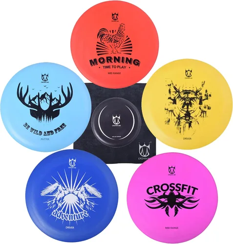 Vista 9 de CROWN ME PDGA Approved Disc Golf Discs Set, Premium Flexible Plastic Multi-Pack, Complete Starter Kit for Beginners & Adults