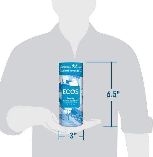 Vista 8 de ECOS Potenciador de aroma para ropa en lavado, lino fresco, 16 onzas