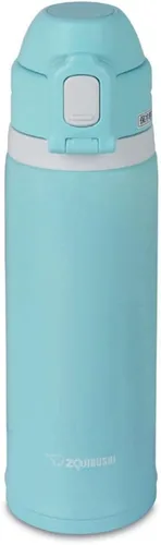 Vista 6 de Zojirushi Botella de agua potable directa, tipo deportivo, acero inoxidable, botella con popote, 0.52L, azul marino