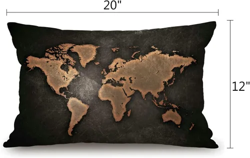 Vista 12 de Fundas de almohada de 12 x 20 pulgadas, decoración rústica de granja, sé feliz, fundas de almohada de algodón y lino, citas inspiracionales con Jcp20