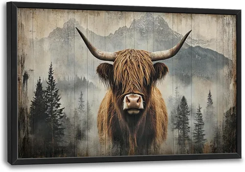 Vista 22 de Arte de pared grande de soldado para sala de estar, bandera patriótica de Estados Unidos, decoración en lienzo con marco militar, impresiones