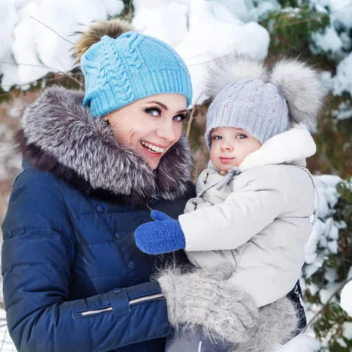 Vista 5 de ONESING 4 pares de mitones para bebés, guantes suaves para recién nacidos, guantes de invierno para bebés y niñas